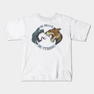 Tiger n Snake Color Kids T-Shirt